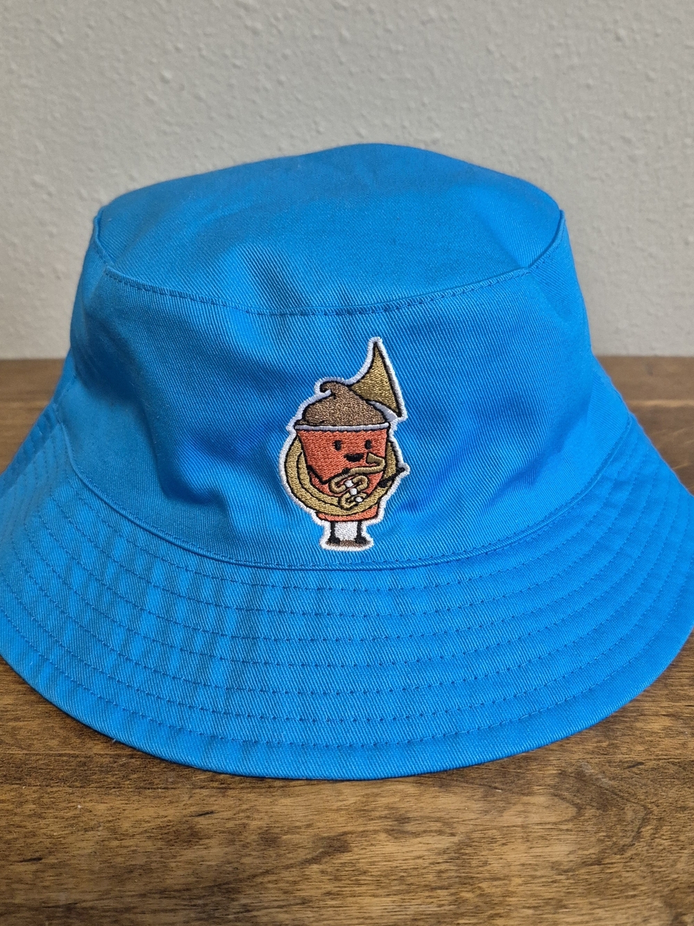 Wendy's "We Love Band" Blue Bucket Hat Frosty Playing Tuba Embroidered